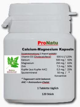 ProNatu 120 Calcium-Magnesium Capsules